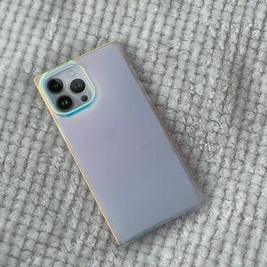 SQUARE Iridescent Satin iPhone Case 13 Pro Max